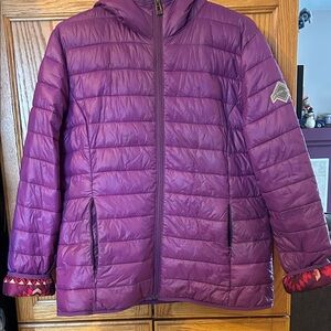 Women's Purple Puffer Jacket